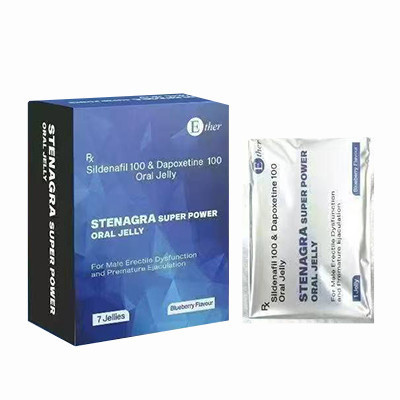 藍鑽果凍威而鋼 STENAGRA Oral Jelly 200mg｜雙效助勃延時｜藍莓口味7包裝 - 男士款